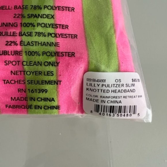 LELE SADOUGHI X LILLY PULITZER Rainforest Retreat Slim Knotted Headband - Picture 10 of 10